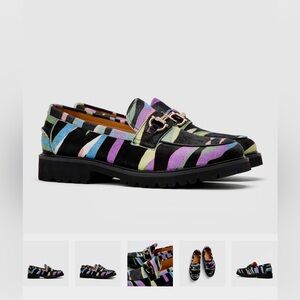 Marc Nolan Ms. Boulevard Night Sky Suede Loafers